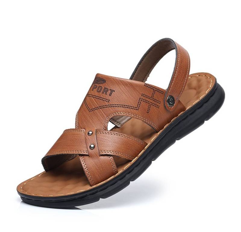 HUSK'SWARE Outdoorsandale (Flexibel und abriebfest) Klettverschluss-Design für einfaches An- und Ausziehen von HUSK'SWARE