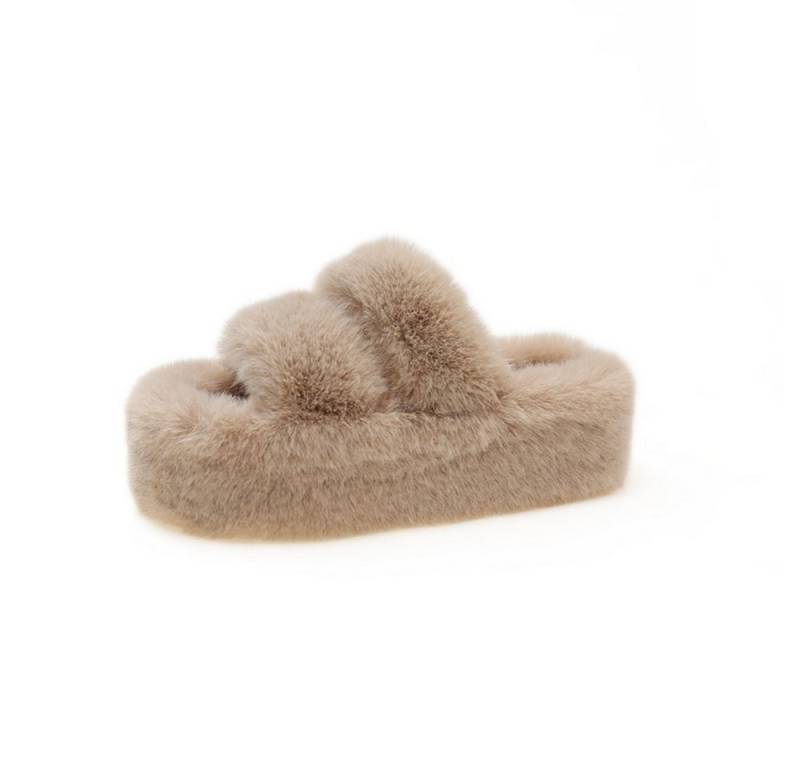 HUSK'SWARE Plüsch Hausschuhe Damen Hausschuhe mit Erhöhung – Bequeme Baumwoll-Pantoffeln von HUSK'SWARE