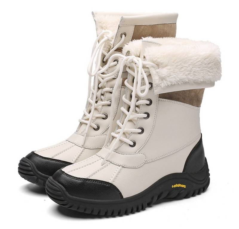 HUSK'SWARE Schneeschuhe (Rutschfeste Damenstiefeletten mit warmem Innenfutter), Warme Damen Stiefeletten aus Lederimitat von HUSK'SWARE