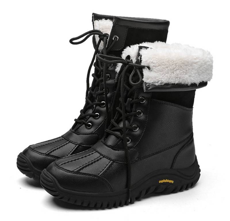HUSK'SWARE Schneeschuhe (Rutschfeste Damenstiefeletten mit warmem Innenfutter), Warme Damen Stiefeletten aus Lederimitat von HUSK'SWARE