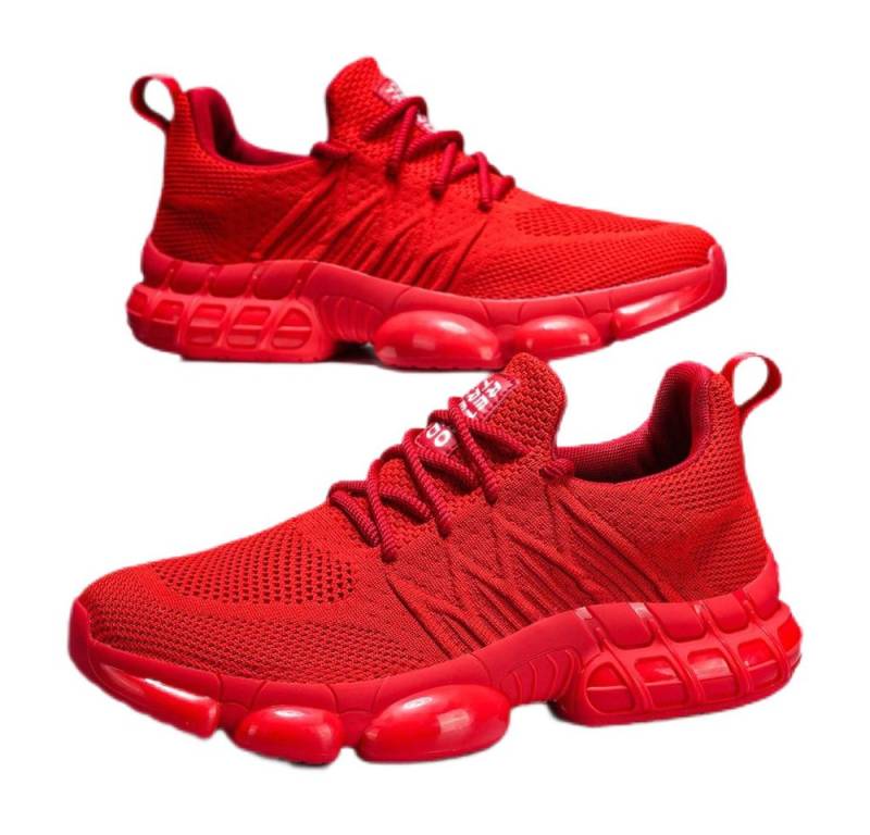 HUSK'SWARE Sneaker (TPR-Außensohle, Flyknit-Obermaterial, Stoßdämpfende Luftpolsterung) Herren verschleißfeste, rutschfeste von HUSK'SWARE