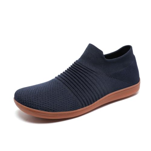 HUSKSWARE Barfußschuhe Breitfußschuhe Weit Zehenschuhe Zero Drop Sohle Damen Herren Minimalistische Laufschuhe Fitness Traillauf Freizeit Atmungsaktiv rutschfest Leicht Sneaker Dunkelblau 41 HUSKSWARE Barfußschuhe Breitfußschuhe Weit Zehenschuhe Zero Drop Sohle Damen Herren Minimalistische Laufschuhe Fitness Traillauf Freizeit Atmungsaktiv rutschfest Leicht Sneaker Dunkelblau 41 von HUSKSWARE