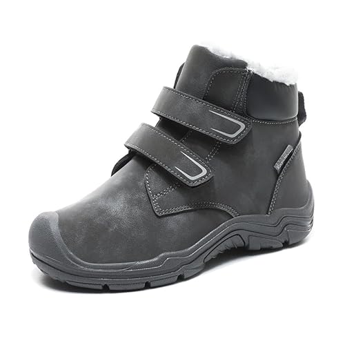 HUSKSWARE Kinder-Schneestiefel für Mädchen und Jungen, Outdoor-Schuhe, Rutschfeste Sohle, Warm Halten, Winterschuhe, Gemütliche Wanderschuhe von HUSKSWARE