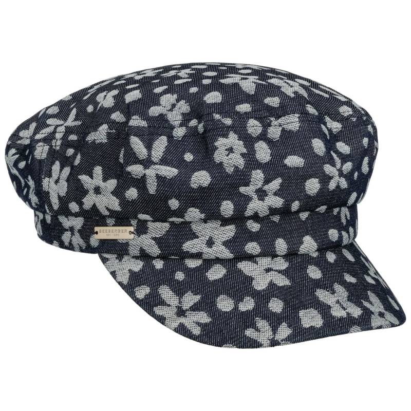 Flower Denim Elbseglermütze by Seeberger von HUT DE