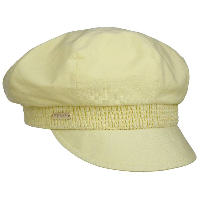 Uni Chambray Newsboy Ballonmütze by Seeberger von HUT DE