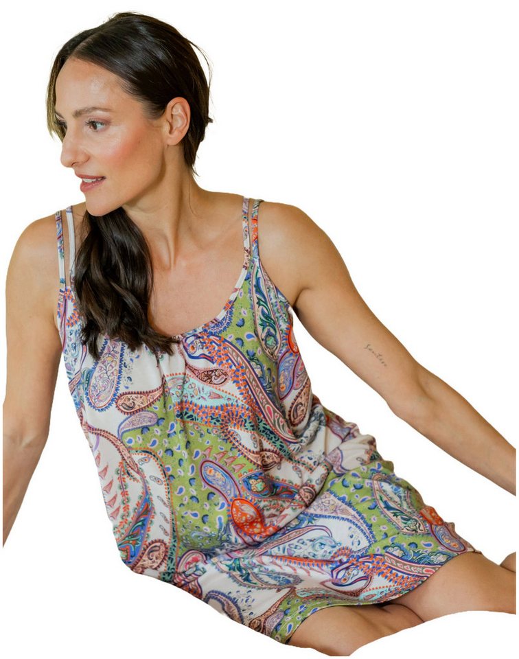 HUTSCHREUTHER Nachthemd Damen Schlafshirt mit Spaghetti Trägern (1-tlg) Modisches Design von HUTSCHREUTHER