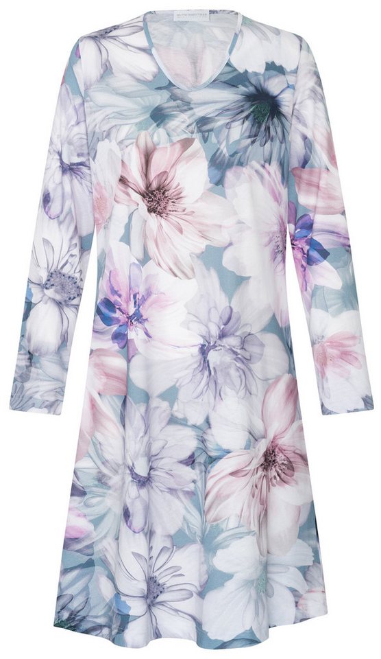 HUTSCHREUTHER Nachthemd Damen Schlafshirt mit langem Arm (1-tlg) Edles Design von HUTSCHREUTHER