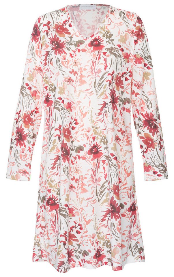 HUTSCHREUTHER Nachthemd Damen Schlafshirt mit langem Arm (1-tlg) Modisches Design von HUTSCHREUTHER