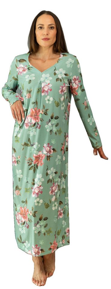 HUTSCHREUTHER Nachthemd DamenSchlafshirt lang (1-tlg) Baumwolle von HUTSCHREUTHER