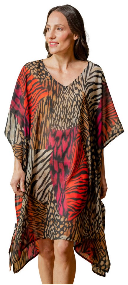 HUTSCHREUTHER Strandkleid Damen Strand Kaftan Tunika (1-tlg) Extravagantes Design von HUTSCHREUTHER