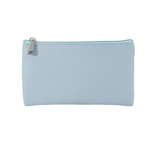 HUTUYIYI Kleine Make-up-Tasche für Geldbörse, Reise-Make-up-Tasche mit Reißverschluss, PU-Leder-Make-up-Tasche, Kosmetiktasche für Damen, Reise-Make-up-Tasche, Violett, Blau, Einfach: HUTUYIYI Kleine Make-up-Tasche für Geldbörse, Reise-Make-up-Tasche mit Reißverschluss, PU-Leder-Make-up-Tasche, Kosmetiktasche für Damen, Reise-Make-up-Tasche, Violett, Blau, Einfach: von HUTUYIYI