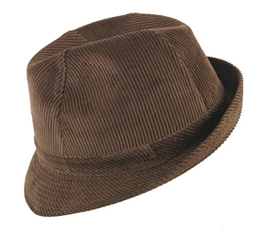 HUTX Hausmeister Krause Trilby-Cordhut braun 56 von HUTX