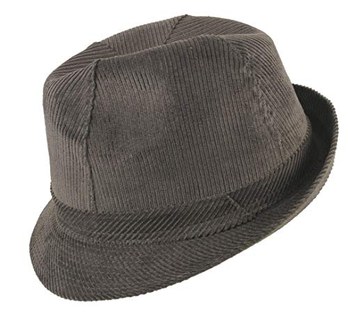 HUTX Hausmeister Krause Trilby-Cordhut grau 56 von HUTX