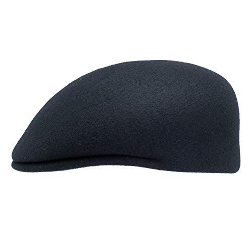 HUTX Sportliches Flatcap in Wollfilz dunkelblau 57 von HUTX