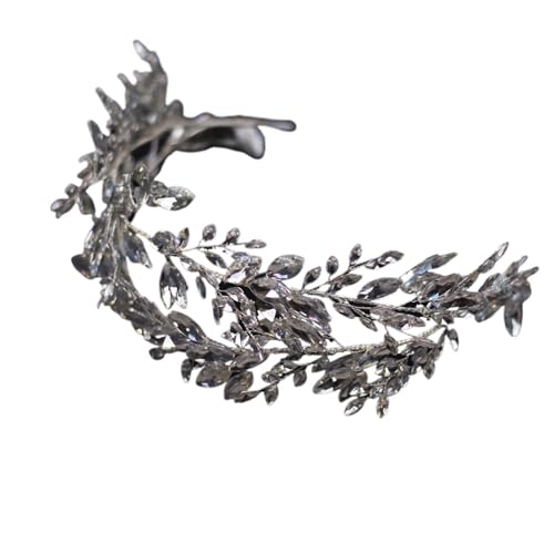 Frauen Haar Hoop Braut Kopfschmuck Verlobung Glänzende Kristall Stirnbänder for Hochzeit Zubehör Für Damen Hochzeit von HUWOYG