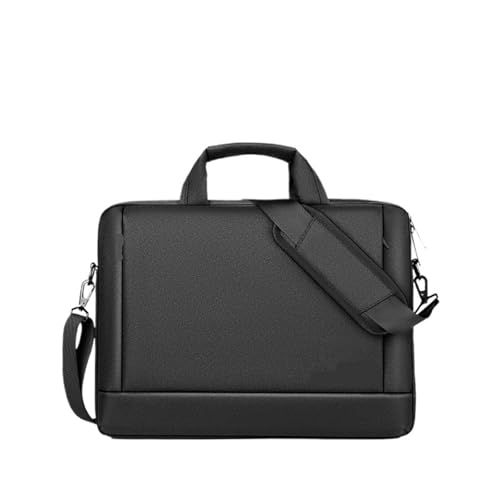HUWOYG Laptoptasche Schulter Messenger Notebook Tasche Aktentasche Büro Reise Business Computer Handtasche Laptophülle Aktentasche Für Reisen, Geschäft(14 inch Black) von HUWOYG