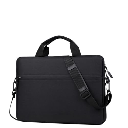 HUWOYG Männer Aktentasche Laptop Sleeve Tasche Notebook Fall Wasserdichte Tragbare Reise Tragetasche Computer Handtasche Für Reisen, Geschäft(Grey 15.6 in) von HUWOYG