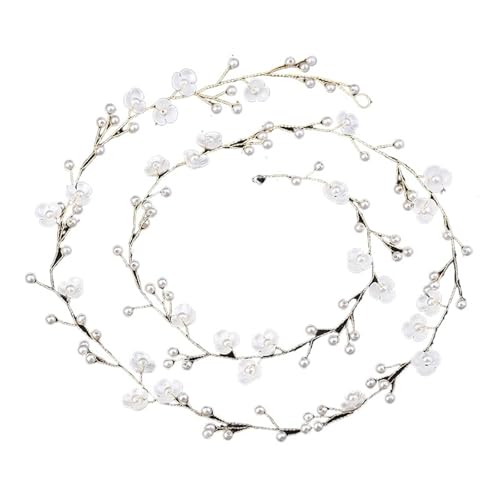 Perlen Hochzeit Haarkämme Haarschmuck for Frauen Accessoires Haarschmuck Schmuck Braut Kopfschmuck Für Damen Hochzeit(Gold) von HUWOYG