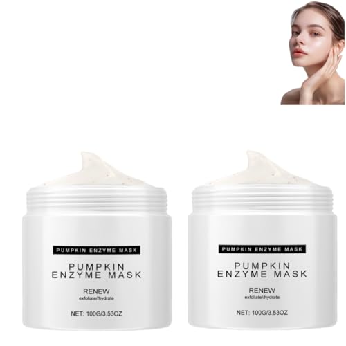 Kürbis-Enzymmaske, Kürbismaske für Frauen, Kürbis-Enzym-Peelingmaske, Kürbis-Schlammmaske, sanfte, nährende Hautpflege, Verbesserung der Hautqualität, tiefe Feuchtigkeitsversorgung von HUWXOP
