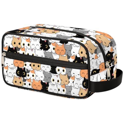 HUXINO Kulturbeutel für Kinder, Jungen, Mädchen, Reise-Kulturbeutel zum Aufhängen, kleiner Make-up-Organizer, Kosmetiktasche für Damen, Reise-Toilettenartikel mit Griff, Mehrfarbig/Meereswellen (Ocean HUXINO Kulturbeutel für Kinder, Jungen, Mädchen, Reise-Kulturbeutel zum Aufhängen, kleiner Make-up-Organizer, Kosmetiktasche für Damen, Reise-Toilettenartikel mit Griff, Mehrfarbig/Meereswellen (Ocean von HUXINO