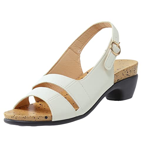 HUyydza 2024 Damen Sandalen Keilabsatz-Bohemian Flache Zehentrenner Plateau Keilsandalen Damen Orthopädische Sandalen Damen Römersandalen Freizeit Hausschuhe Sportsandalen Slingback von HUyydza