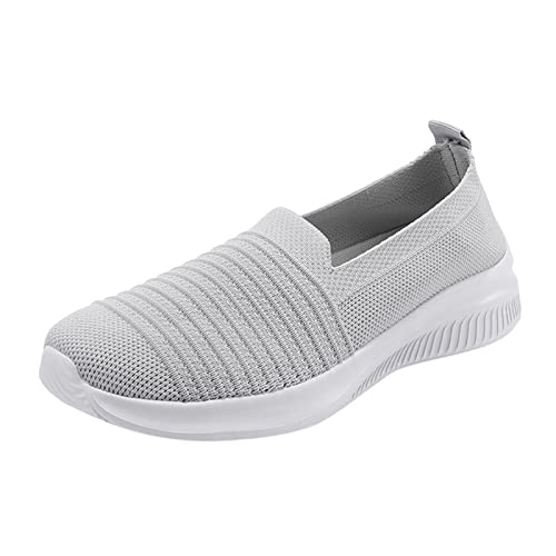 Herren Damen Sportschuhe - Weiße Leicht Atmungsaktiv Turnschuhe Mesh Atmungsaktive Schuhe Orthofit Komfortschuhe Für Frauen Casual Mode Sport Schuhe Casual Flacheschuh Joggingschuhe Walkingschuhe von HUyydza