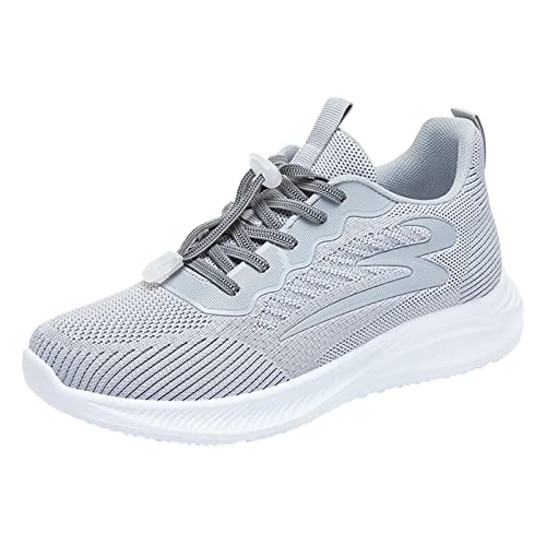 Orthoback Schuhe - Herren Wanderschuhe Weicher Sohle Turnschuhe Breite Füße Plateau Turnschuhe Schnürsenkel Leichtgewichts Atmungsaktiv Tragbar Schuh Sneaker Orthopädische Für Geschwollene Füße von HUyydza