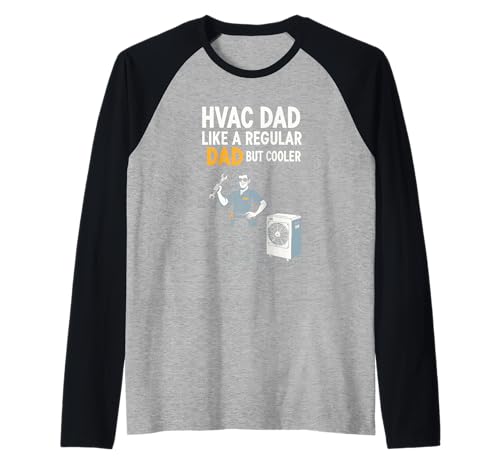 HVAC Dad But Cooler Herren Lustiger HVAC Techniker Vater Raglan HVAC Dad But Cooler Herren Lustiger HVAC Techniker Vater Raglan von HVAC Technician AC Repairman Tech Apparel Co.