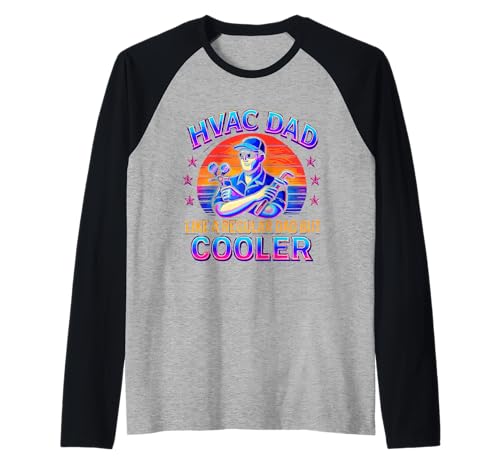 HVAC Dad But Cooler Herren Lustiger HVAC Techniker Vater Raglan HVAC Dad But Cooler Herren Lustiger HVAC Techniker Vater Raglan von HVAC Technician AC Repairman Tech Apparel Co.