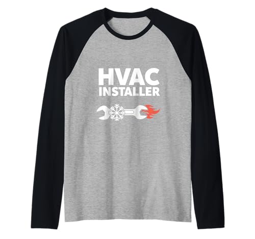 HVAC-Installateur, lustiger HVAC-Techniker, Vater, Vater, Herren Raglan HVAC-Installateur, lustiger HVAC-Techniker, Vater, Vater, Herren Raglan von HVAC Technician AC Repairman Tech Apparel Co.
