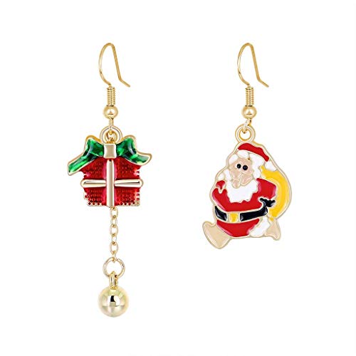1 Paar schöner Weihnachtsstil Ohrringe Mode Hangle Ohr Studie Weihnachtsbaumohrringe Santa Rentiere für Frauen Mädchen Schmuck Geschenk von HVBIHRJIP