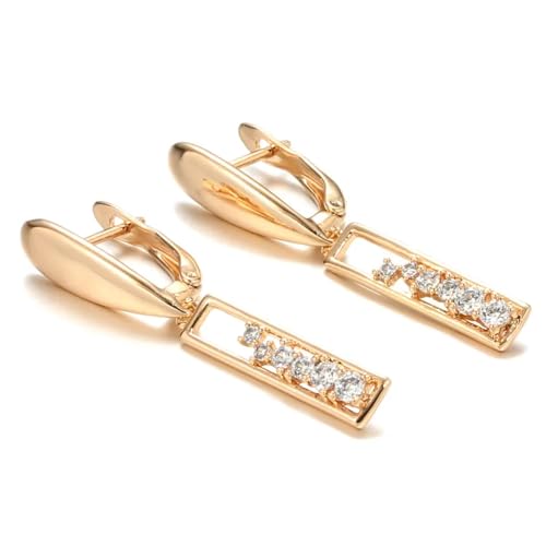Earrings Stud Wen Elegant Long For Shiny Natural Zircon Trendy Drop von HVBIHRJIP