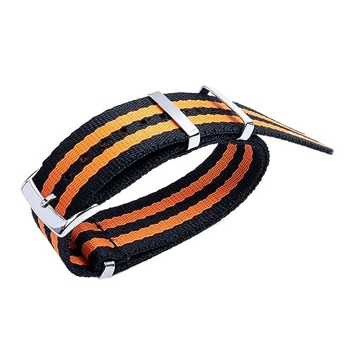 HVBIHRJIP 20 mm Schweißsicheres Soft Watch Band Canvas 007 Nylon Uhrzubehör für Gurt für 300 AT150 Aqua -Gürtel geeignet von HVBIHRJIP