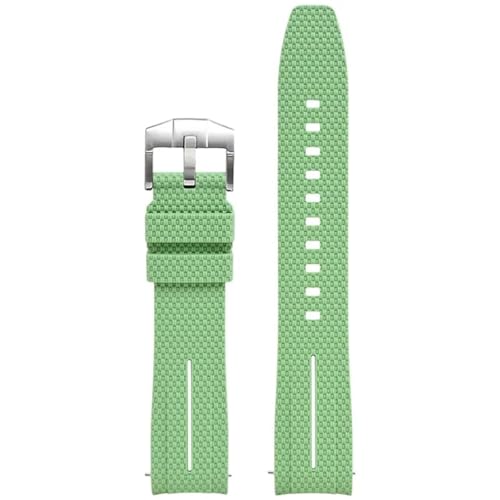 HVBIHRJIP 20mm Uhrengurt Männer Frauen Gummi Schnellveröffentlichung Watch Band gebogene Ende Watchbänder von HVBIHRJIP