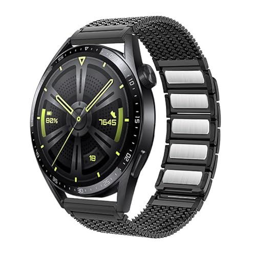HVBIHRJIP 22mm Magnetband für Uhr GT 4 3 Pro 46mm 2e Ultimate Edelstahlarmband für Ausrüstung S3 45 mm Milanese Gurt Wachbands HVBIHRJIP 22mm Magnetband für Uhr GT 4 3 Pro 46mm 2e Ultimate Edelstahlarmband für Ausrüstung S3 45 mm Milanese Gurt Wachbands von HVBIHRJIP