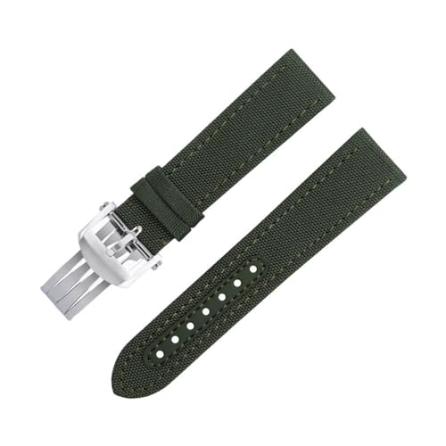 HVBIHRJIP 22mm weiches Nylon Uhrband für Gurt Avenger Navitimer Chronomat Superocean 44mm Wimping Band Schwarz Blau Grün von HVBIHRJIP