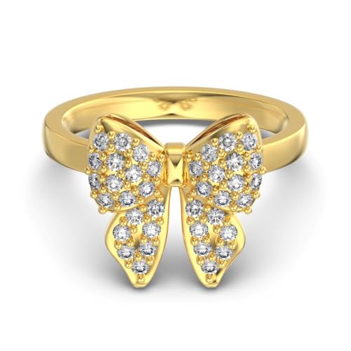 HVBIHRJIP Butterfly Earring Necklace Ring Set - 18K Plated Dainty Jewelry with Cubic Zirconia, Birthday Bar Mitzvah s for Wen von HVBIHRJIP