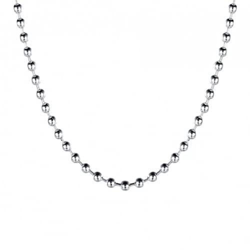 HVBIHRJIP Chic -Schlangeblicken 3,0 mm Perlenkette Halskette Perlen Halsketten für Frauen Geschenk von HVBIHRJIP