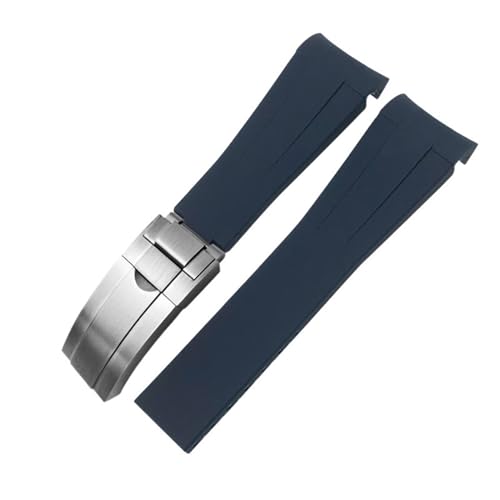 HVBIHRJIP Gebogenes Ende Gummi -Uhrband 20mm 21 mm 22 mm für GMT Datejust Explorer 2 Silikonuhrgurt von HVBIHRJIP