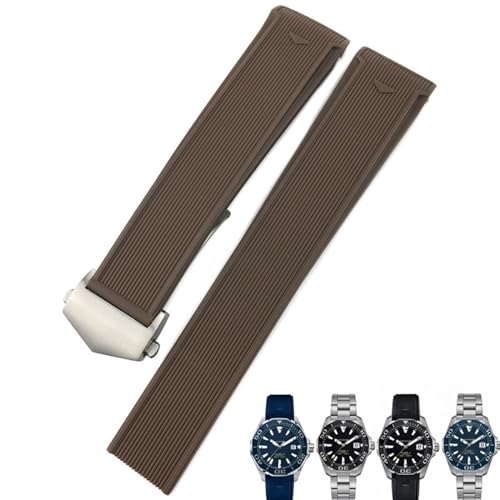 HVBIHRJIP Uhrenarmband aus Naturkautschuk, 20 mm, 22 mm, passend für Aquaracer 300 / 500 Taucherarmband, Sport-Silikon-Armband von HVBIHRJIP