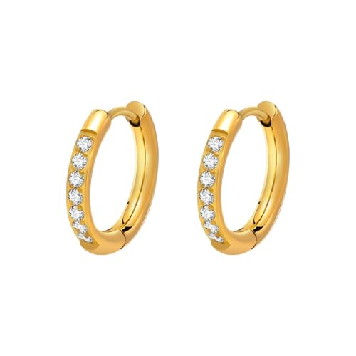 Ohrringe Ohrstecker Frauen Kreis Creolen kleine Ohrringe kleine Frauen Hochzeit Boho Party von HVBIHRJIP