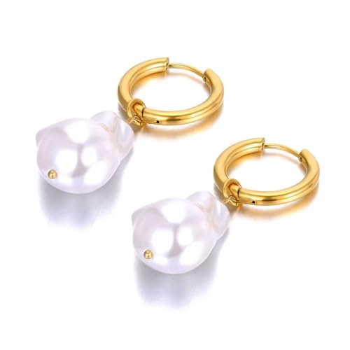 Ohrringe Ohrstecker Frauen weißen Hoop Ohrringe für weibliche Ohrringe von HVBIHRJIP