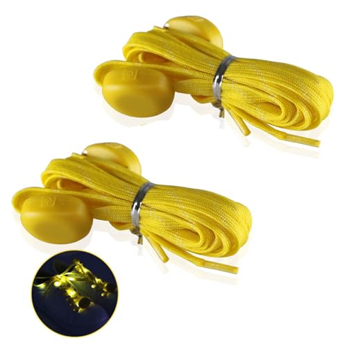 HVRFJXI Glowing Shoelaces Color Changing LED Shoelaces 110cm Long Flat Shoe Laces For Men Women Night Running Outdoor Activity Flashing Shoe Laces For Parties HVRFJXI Glowing Shoelaces Color Changing LED Shoelaces 110cm Long Flat Shoe Laces For Men Women Night Running Outdoor Activity Flashing Shoe Laces For Parties von HVRFJXI