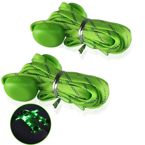 HVRFJXI Glowing Shoelaces Color Changing LED Shoelaces 110cm Long Flat Shoe Laces For Men Women Night Running Outdoor Activity Flashing Shoe Laces For Parties HVRFJXI Glowing Shoelaces Color Changing LED Shoelaces 110cm Long Flat Shoe Laces For Men Women Night Running Outdoor Activity Flashing Shoe Laces For Parties von HVRFJXI