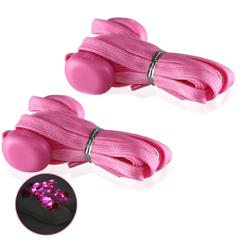 HVRFJXI Glowing Shoelaces Color Changing LED Shoelaces 110cm Long Flat Shoe Laces For Men Women Night Running Outdoor Activity Flashing Shoe Laces For Parties von HVRFJXI