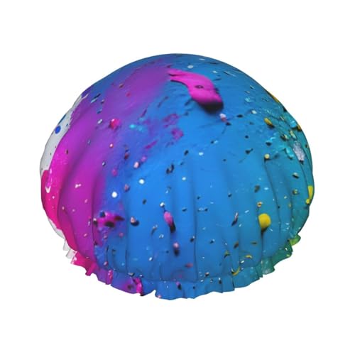 Duschhaube für Damen und Herren, wiederverwendbar, leicht, weich, mit elastischem Band von HVTTIOR