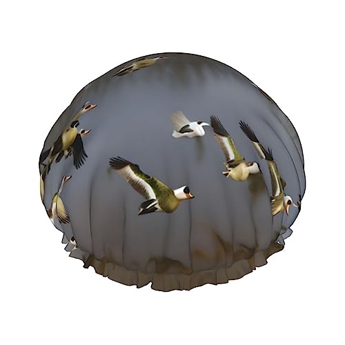 Duschhaube für Damen und Herren, wiederverwendbar, leicht, weich, mit elastischem Band von HVTTIOR