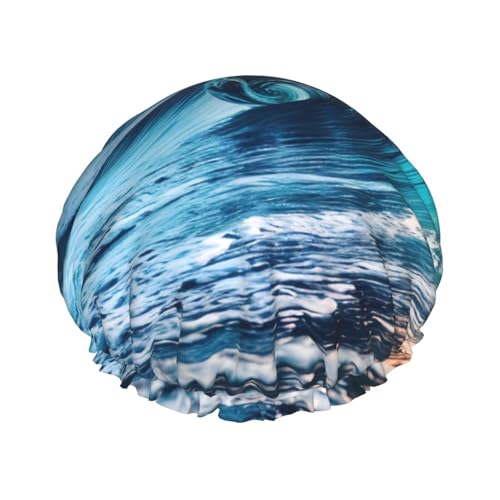 Duschhaube für Damen und Herren, wiederverwendbar, leicht, weich, mit elastischem Band von HVTTIOR