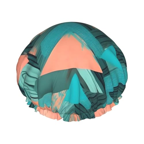 Duschhaube für Damen und Herren, wiederverwendbar, leicht, weich, mit elastischem Band von HVTTIOR