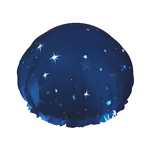 Duschhaube für Damen und Herren, wiederverwendbar, leicht, weich, mit elastischem Band von HVTTIOR